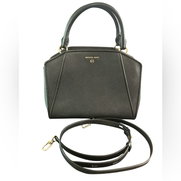 Michael Michael Kors Cleo Medium Saffiano Leather Satchel - Picture 1 of 16